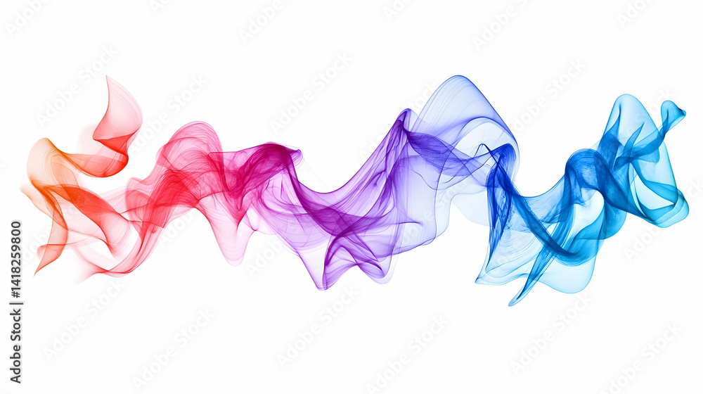 Fototapeta premium Abstract Rainbow Swirling Design