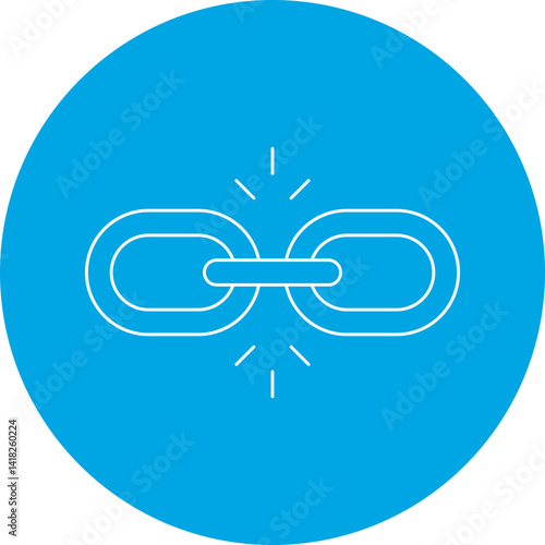 Link Building icon single vector illustration