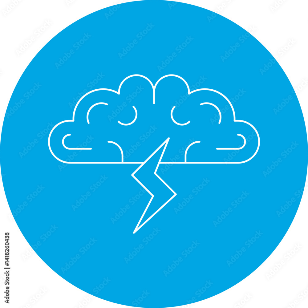 Brainstorming icon single vector illustration Brainstorming icon single vector illustration