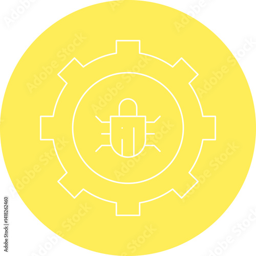 Bug Fixing icon single vector illustration