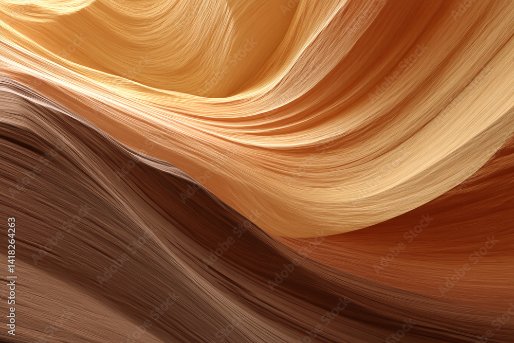 Abstract image of swirling brown and beige sandstone formations, creating a smooth, textured pattern, representative of nature's artistry and geological beauty Abstract image of swirling brown and beige sandstone formations, creating a smooth, textured pattern, representative of nature's artistry and geological beauty