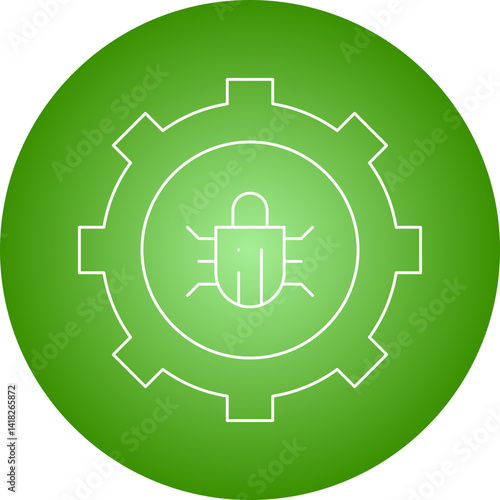 Bug Fixing icon single vector illustration
