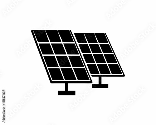 creative details solar panel icon vector illustration	