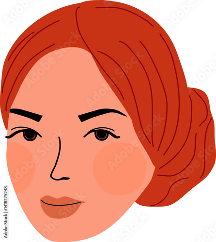 Woman face head and turban