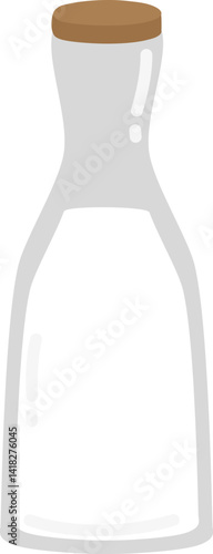 Hand drawn milk bottle