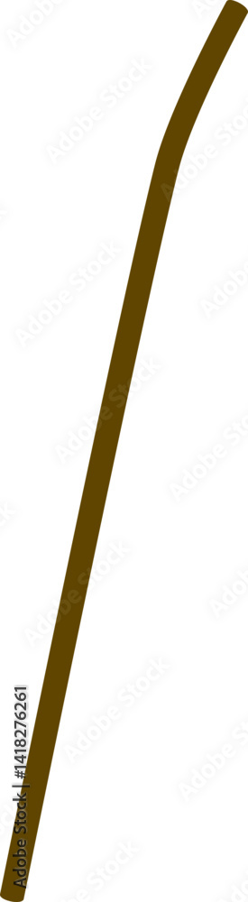Brown wood or bamboo straw reusable Drink zero waste Brown wood or bamboo straw reusable Drink zero waste