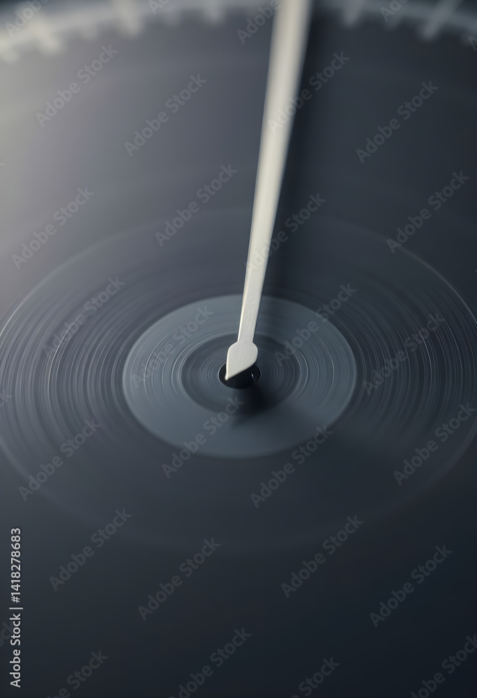 close up of a record with a white stick sticking out of it close up of a record with a white stick sticking out of it