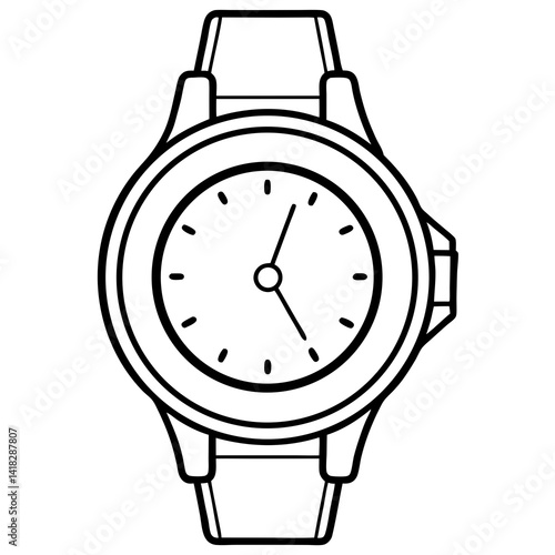 Timeless Elegance: A sophisticated timepiece, its refined dial and sleek lines embodying the perfect blend of function and fashion, a symbol of precision and punctual elegance.