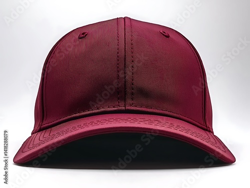 Burgundy-colored baseball cap with a simple design.
