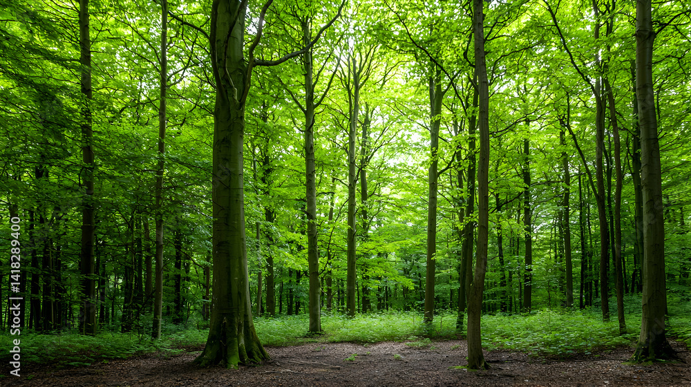 Dense Green Forest Canopy Sunlight Dense Green Forest Canopy Sunlight