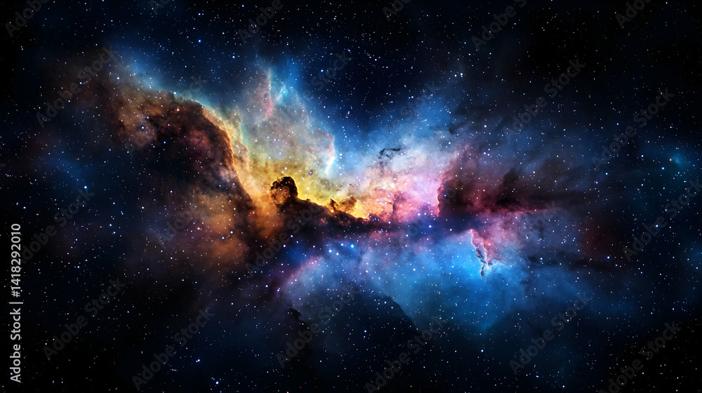 Colorful Nebula In Deep Space Colorful Nebula In Deep Space