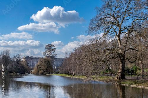 St. James’s Park Lake with Buckingham Palace in the Background
