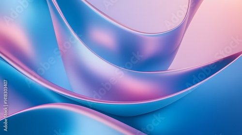 Abstract purple and blue backdrop design with flowing waves of light and colorful energy