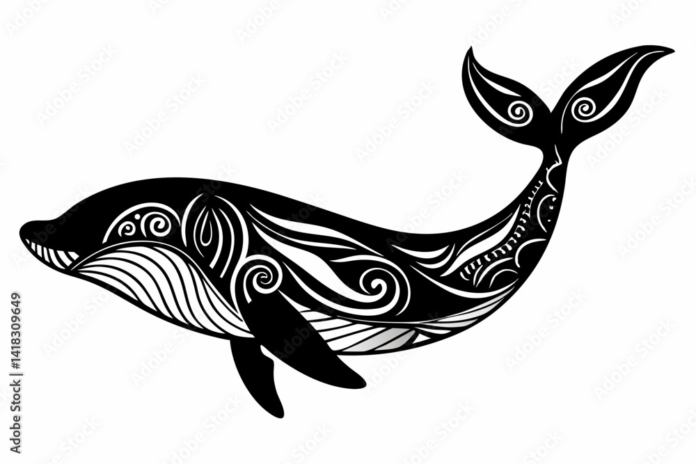 Naklejka premium vector illustration of a fish