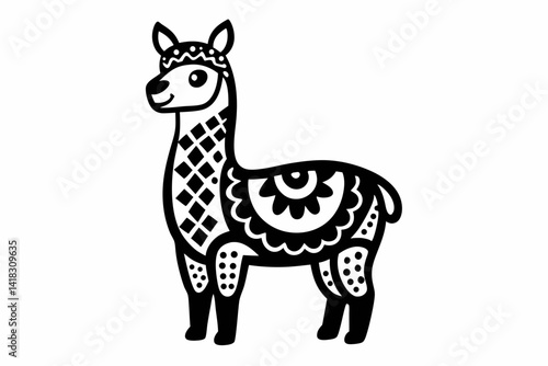 giraffe cartoon isolated on white