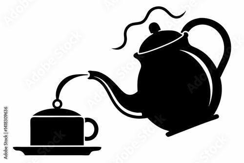 teapot and cup