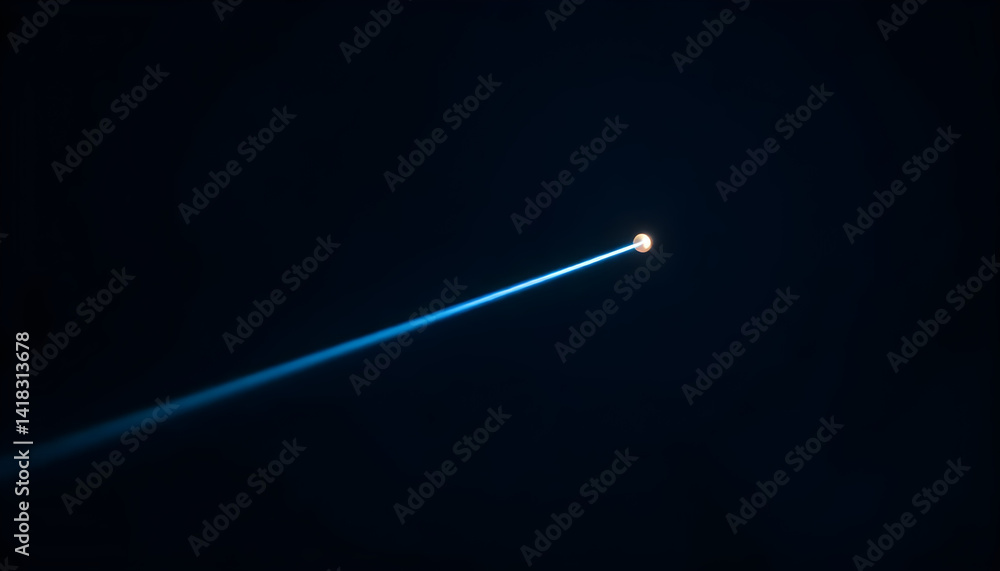 Fototapeta premium light emitting from a small object in the dark