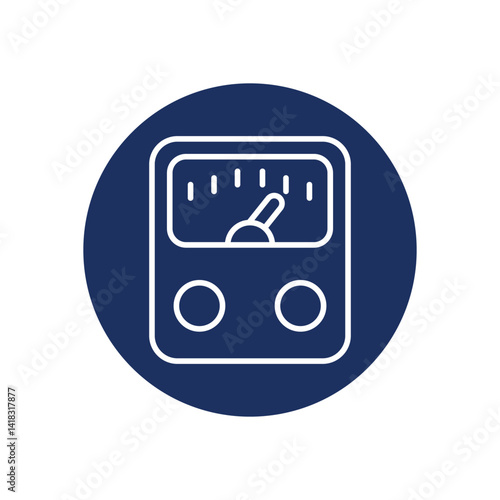 Ammeter icon vector stock illustration