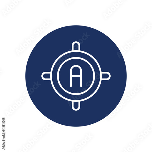 Ampere icon vector stock illustration