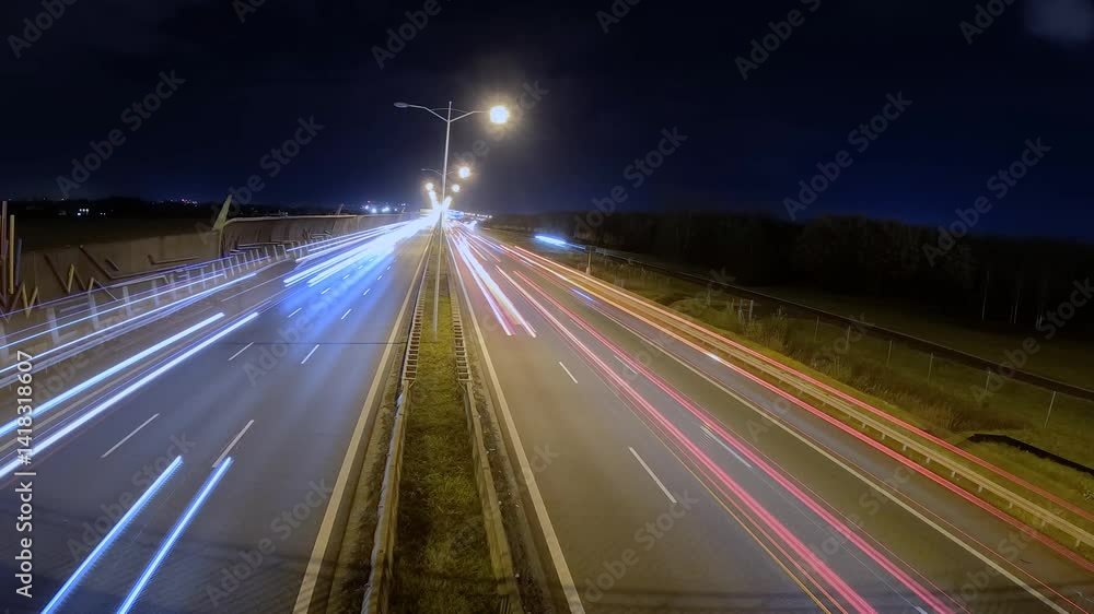expressway video white stripes time lapse expressway video white stripes time lapse