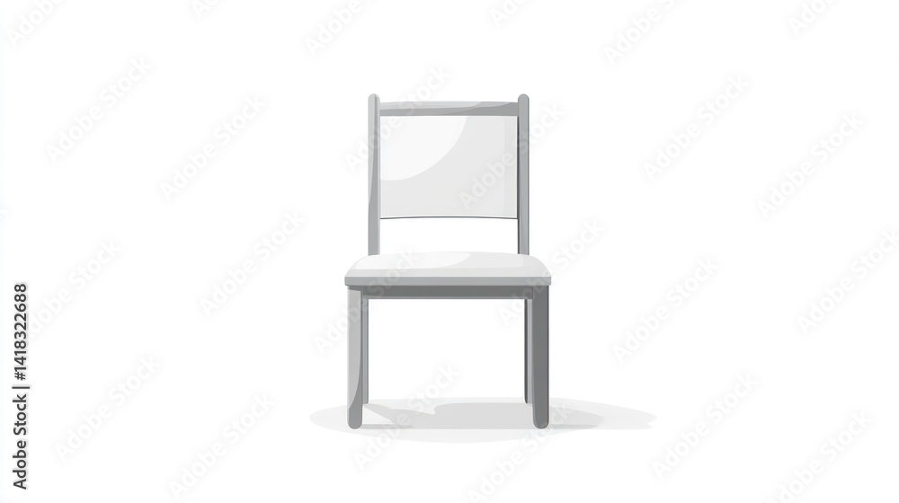 Simple Wooden Chair with Clean Design for Minimalist Interiors and Furniture Displays Simple Wooden Chair with Clean Design for Minimalist Interiors and Furniture Displays
