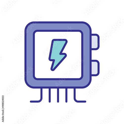 Distribution Board icon vector stock illustration
