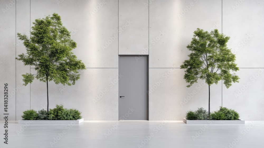 Fototapeta premium Modern minimalist interior design