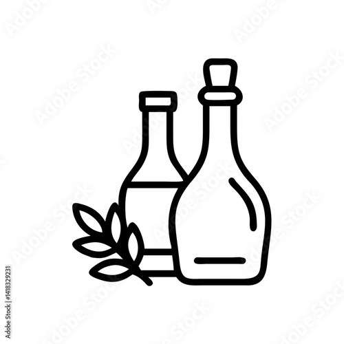 vinegar and oil