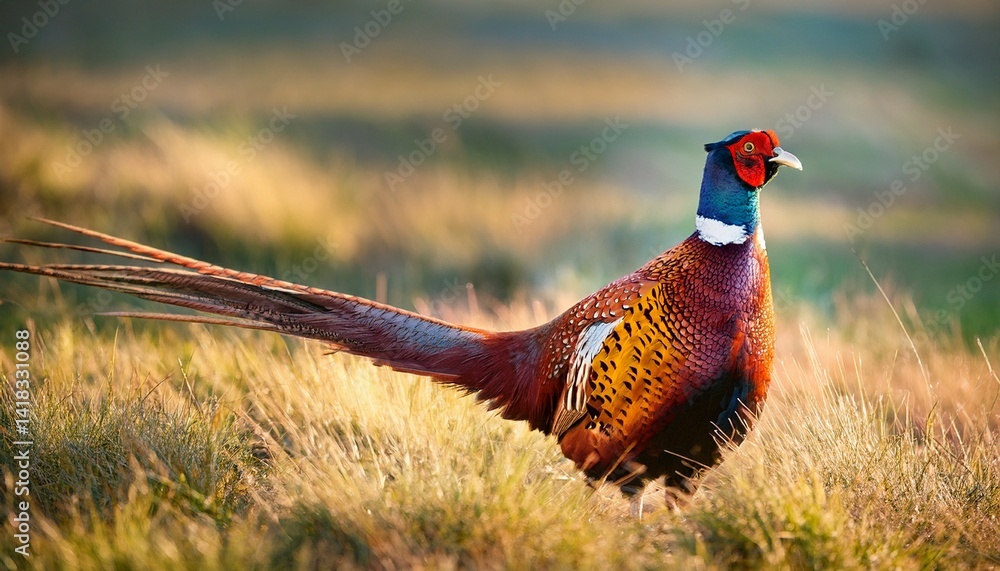 Fototapeta premium pheasant in the field