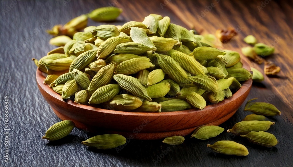Cardamom – A fragrant, citrusy spice often found in Indian desserts and chai tea Cardamom – A fragrant, citrusy spice often found in Indian desserts and chai tea