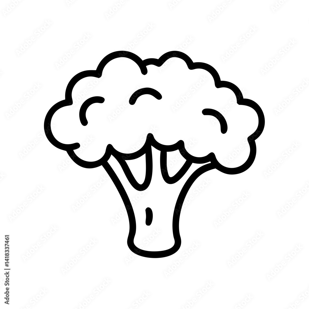 Realistic broccoli icon, vector Realistic broccoli icon, vector