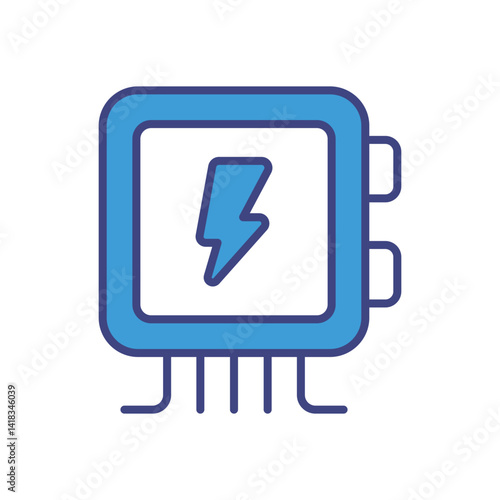 Distribution Board icon vector stock illustration