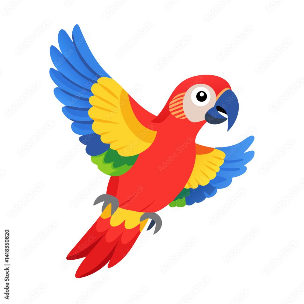 Fototapeta premium Parrot: The Colorful Birds of the Tropics