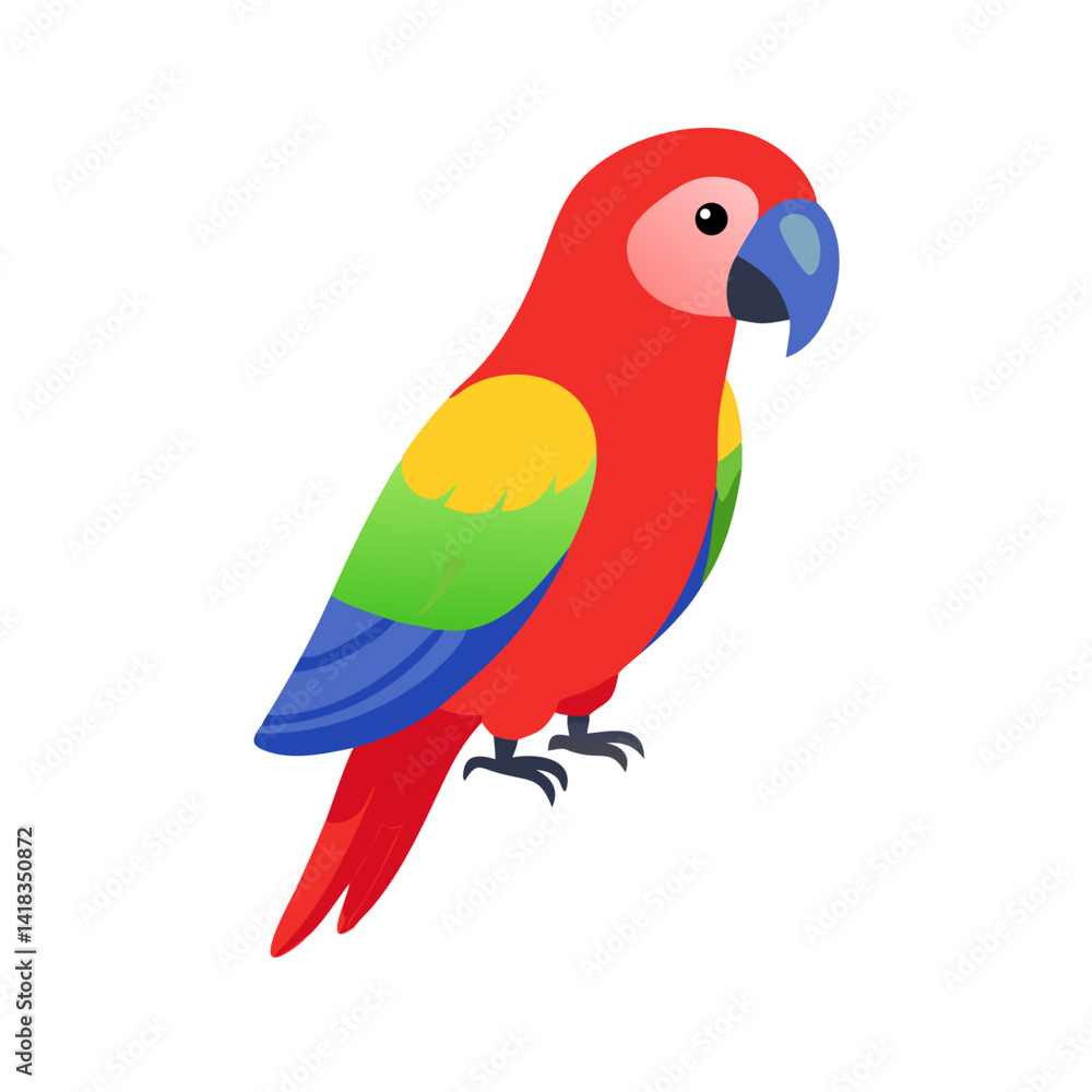 Fototapeta premium Parrot: The Colorful Birds of the Tropics