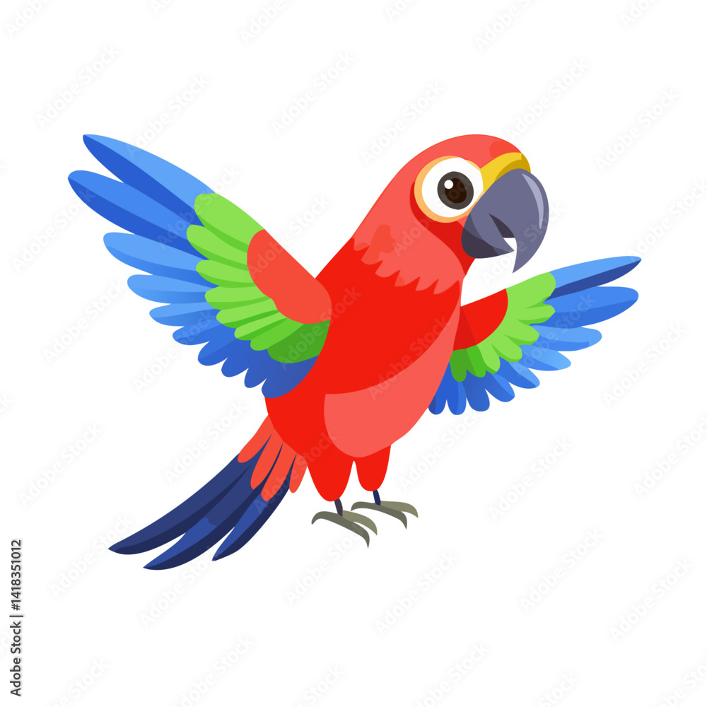 Fototapeta premium Parrot: The Colorful Birds of the Tropics