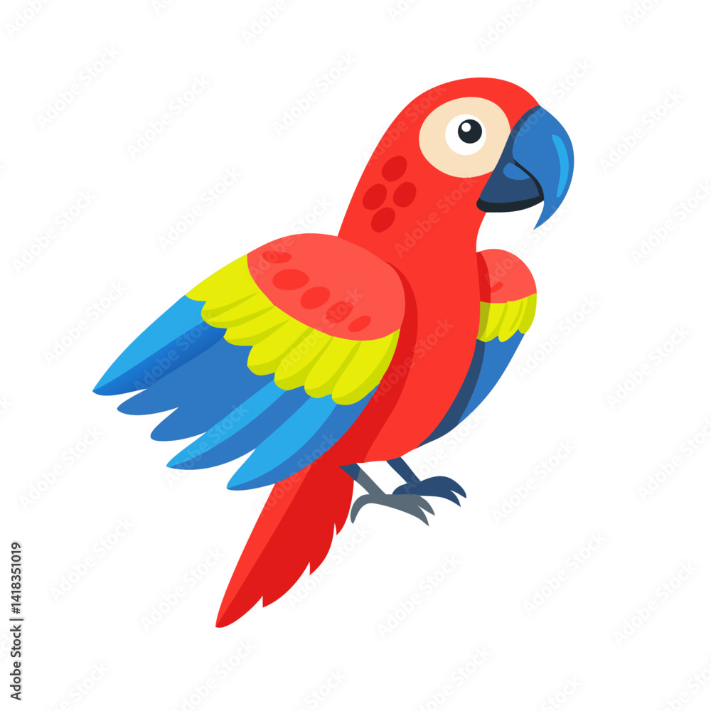 Fototapeta premium Parrot: The Colorful Birds of the Tropics