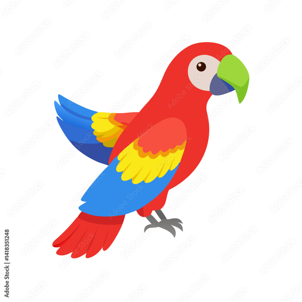 Fototapeta premium Parrot: The Colorful Birds of the Tropics