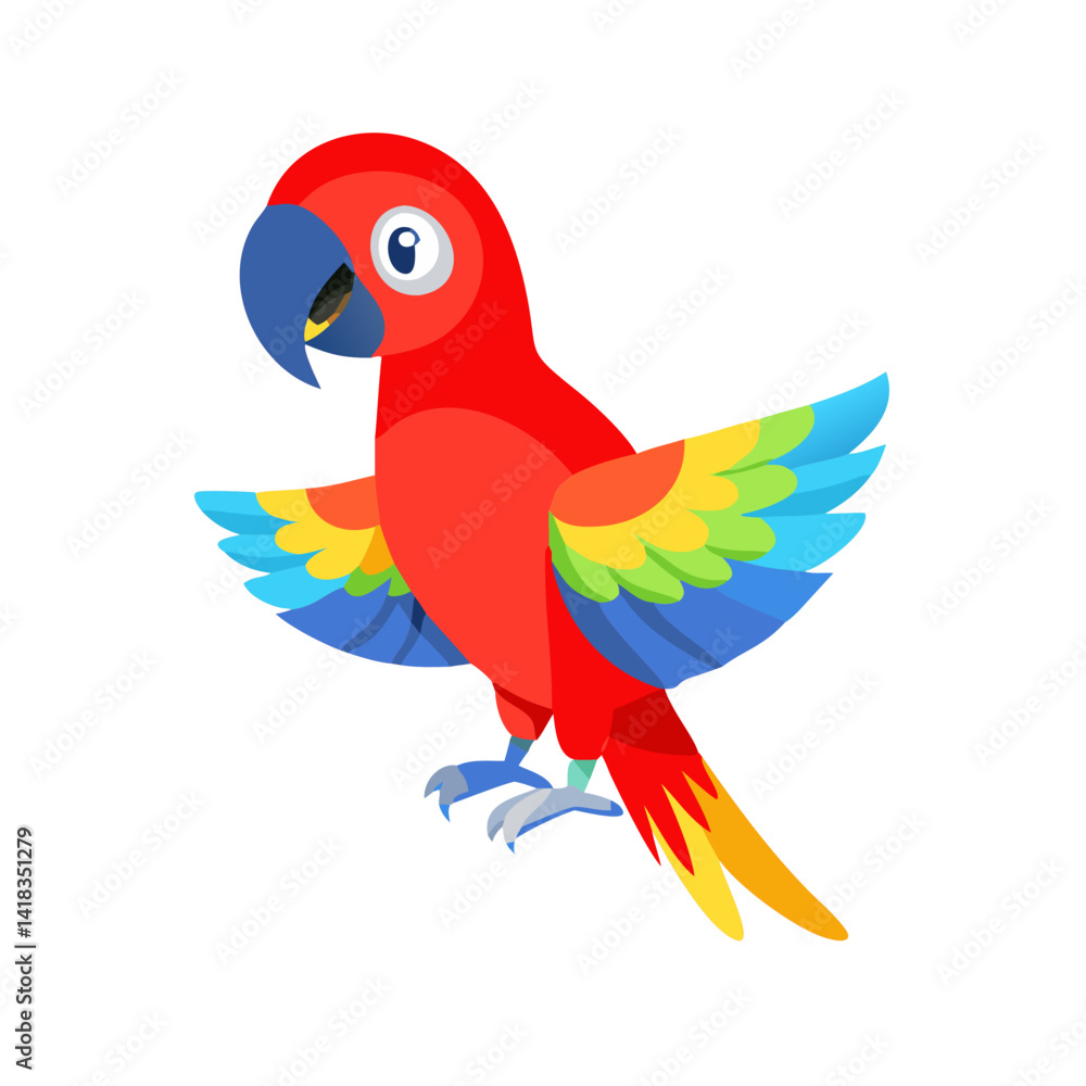Fototapeta premium Parrot: The Colorful Birds of the Tropics