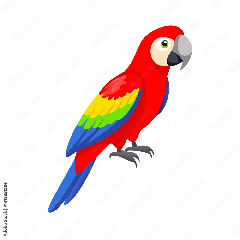 Fototapeta premium Parrot: The Colorful Birds of the Tropics