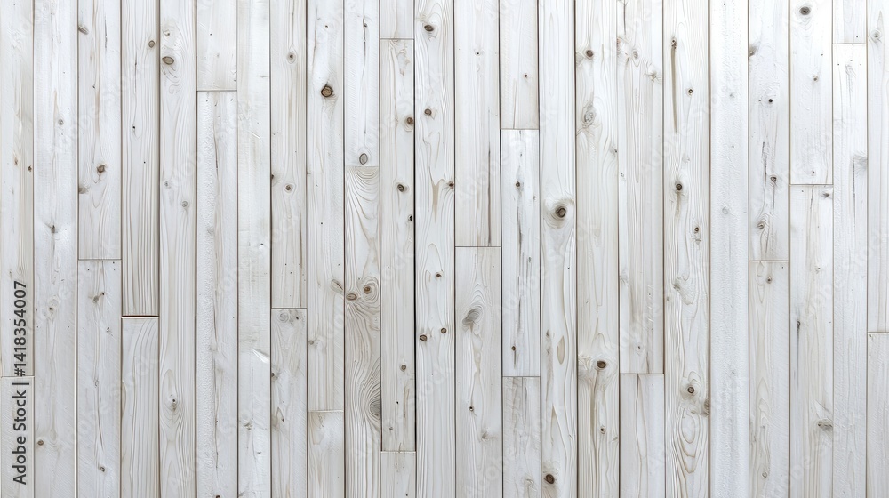 Fototapeta premium White washed wood planks vertical texture background