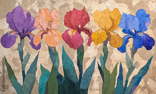 iris in full bloom