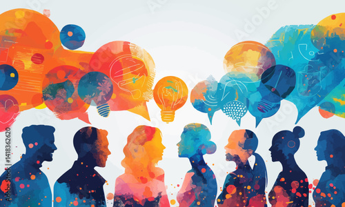 People cooperating and sharing information