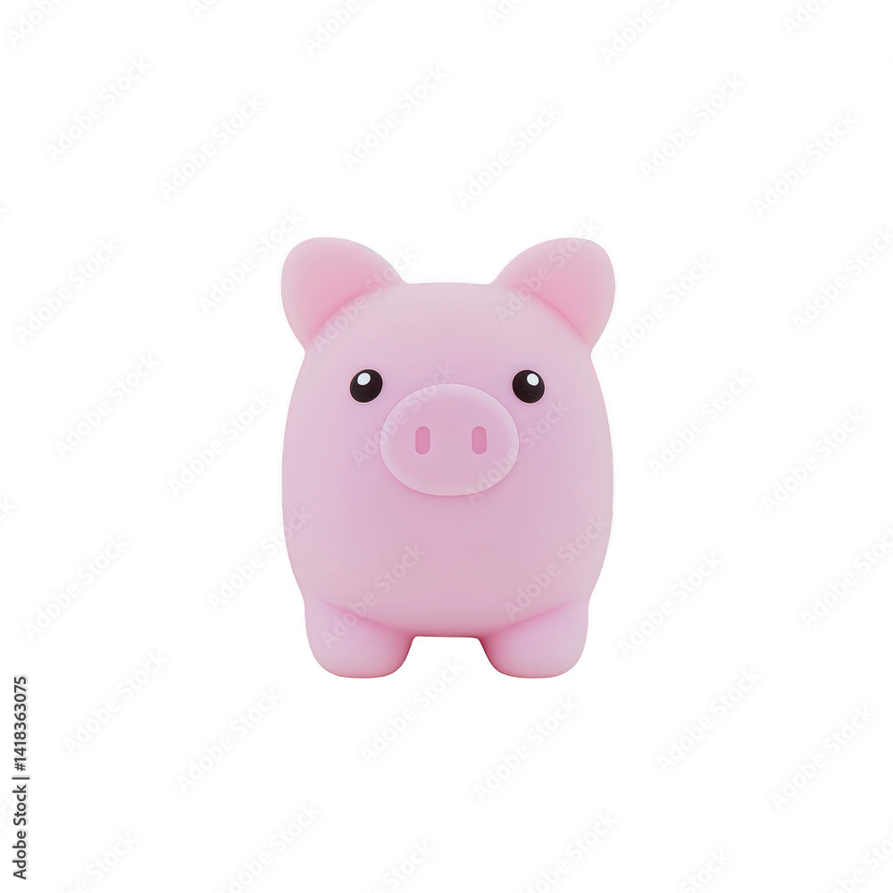 cute pink piggy bank with simple design and adorable expression, perfect for saving coins and adding charm to any room cute pink piggy bank with simple design and adorable expression, perfect for saving coins and adding charm to any room