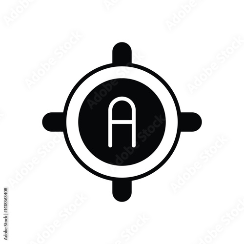 Ampere icon vector stock illustration