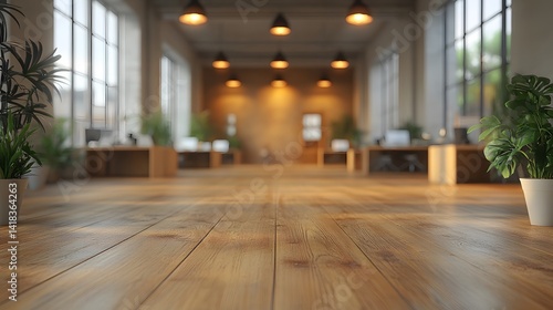 Wallpaper Mural Modern office interior with clean desks and ergonomic chairs on light background, designed for professional and collaborative workspace settings
 Torontodigital.ca