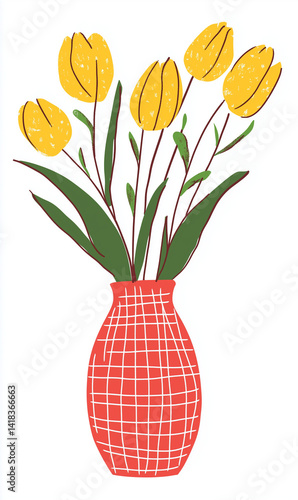 Obraz na płótnie Flowers in a vase w salonie