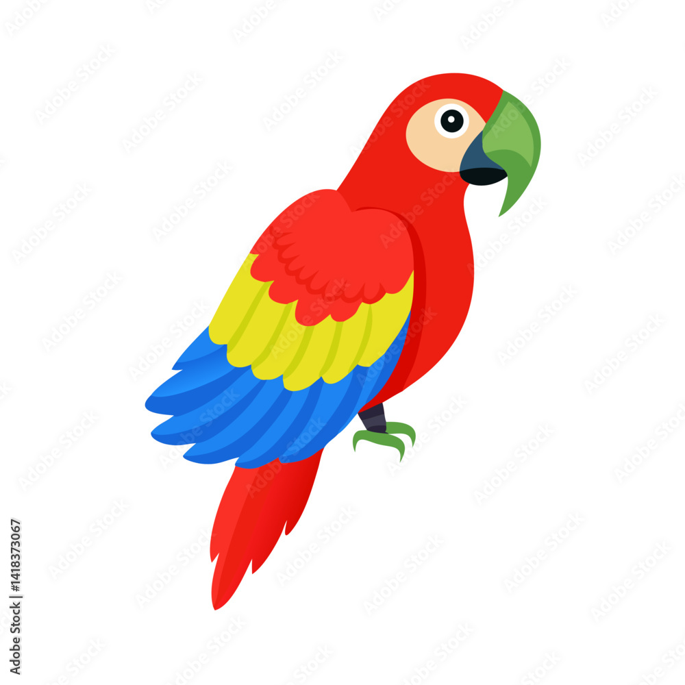 Fototapeta premium Parrot: The Colorful Birds of the Tropics