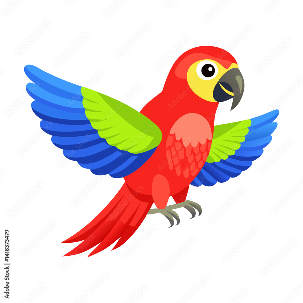 Fototapeta premium Parrot: The Colorful Birds of the Tropics
