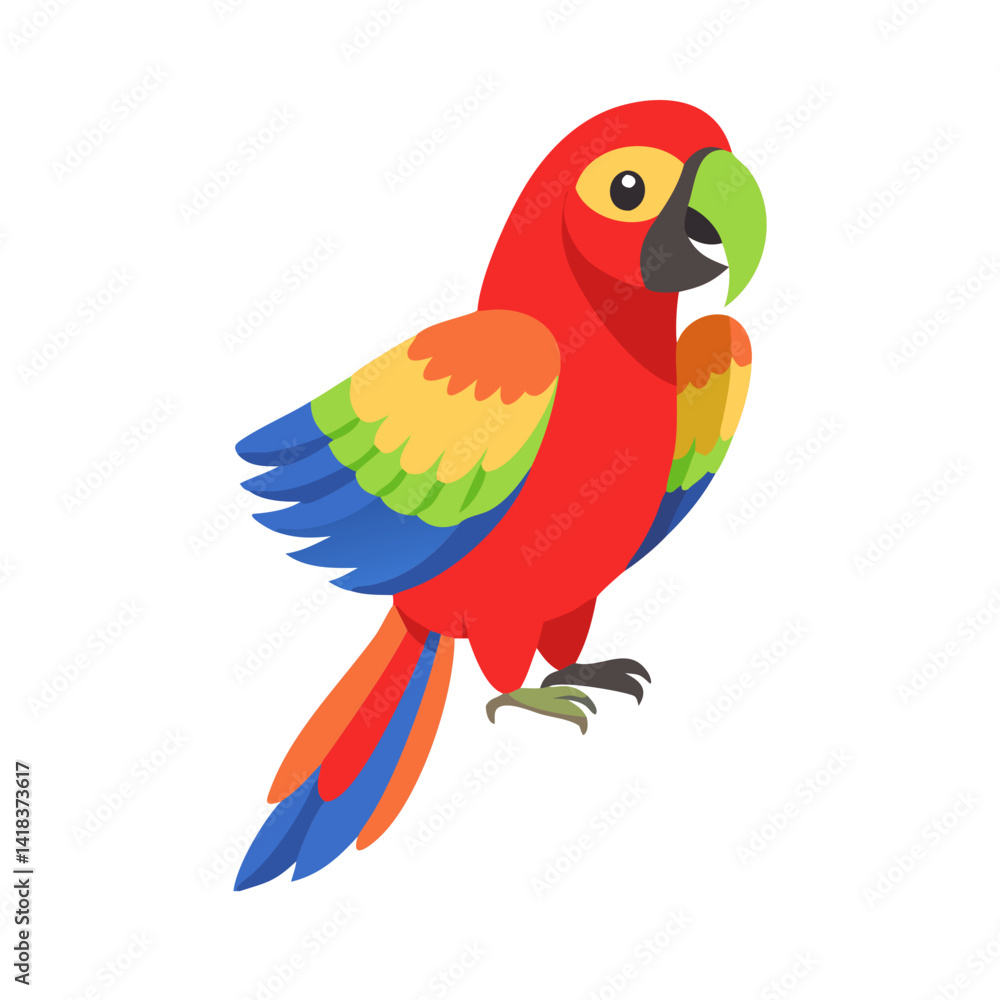 Fototapeta premium Parrot: The Colorful Birds of the Tropics