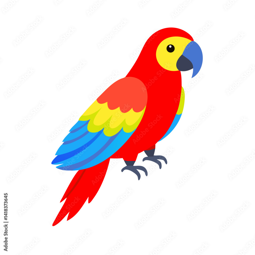 Fototapeta premium Parrot: The Colorful Birds of the Tropics